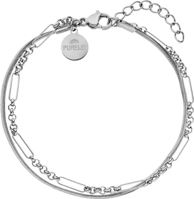 Produktbild von Purelei Damen Armband Sleeky-Unison PUR-Bracelet-Sleeky-Unison Silber Onesize