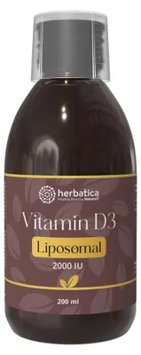 Obrázok produktu pre Lipozomálny Vitamín D3 2000IU - 200 ml - Herbatica