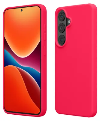 Produktbild von kwmobile Handyhülle für Samsung Galaxy S26 Plus Hülle - Case Silikon - Kabelloses Laden - Schutzhülle Cover in Neon Pink