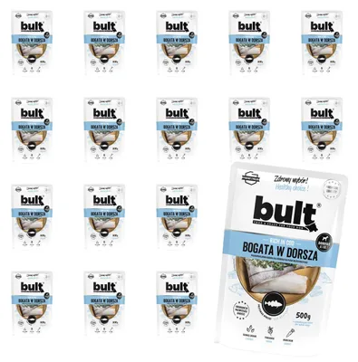 Produktbild von Bult | Feuchte Nahrung für Hunde Dorsch - 20x500g - 75% Fleisch - Ohne Künstliche Zusätze