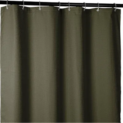 Produktbild von Duschvorhang WAFFEL Anti-Schimmel Waffel Hochwertig Badezimmervorhang Wasserperlend 180x200cm  Robust