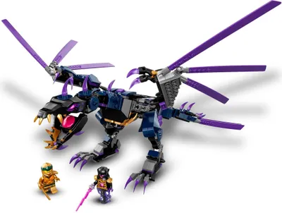 Produktbild von LEGO 71742 NINJAGO Der Drache des Overlord und Figur des Goldenen Ninja Lloyd