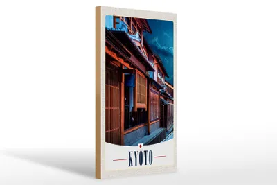 Produktbild von Holzschild Reise 20x30cm Kyoto Japan Asien Stadt Urlaub
