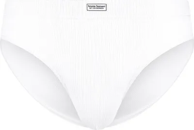 Produktbild von Bruno Banani Fine Rib Sportslips 3er Pack white XL