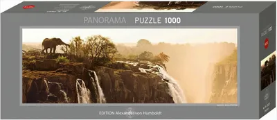 Produktbild von Panorama Puzzle Elephant 1000 Teile