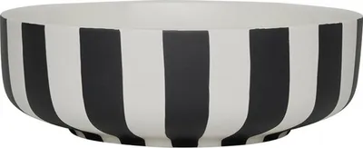 Produktbild von OYOY L301190, Rund, Steingut, Schwarz, Weiß, Matt, 20 cm, 70 mm
