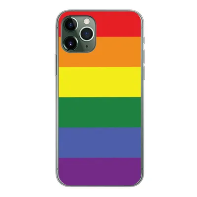 Produktbild von MuchoWow® Handyhülle Schutzhülle Hülle für iPhone 11 Pro Regenbogen - Stolz - Regenbogenfahne Silikon Softcase Handy Hülle - Handy