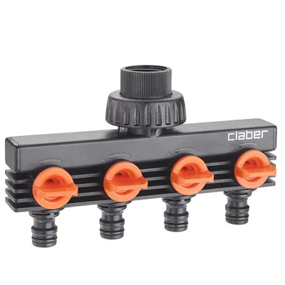 Image de Distributeur à quatre voies Claber 3/4" avec vanne de régulation
