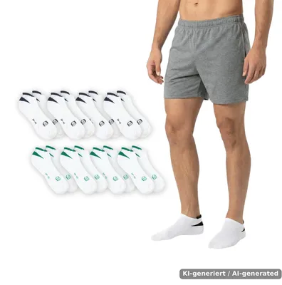 Produktbild von Sergio Tacchini Herren Sneaker Socken 8 Paar - Premium Baumwollmix, KI-generiertes Bild