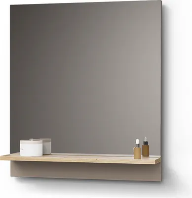 Image de Armoire de toilette Livinity Timavo Grège 60x67cm avec étagère, Model 52978