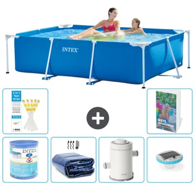 Produktbild von Rechteckiger Frame Pool - 220x150x60 cm - 7-teilig S101