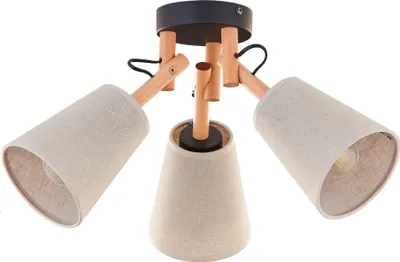 Zdjęcie produktu dla Lampa sufitowa VAIO czarna-odcienie szarości 3xE27x15W metal wym:30x46x46cm IP20 TK-Lighting