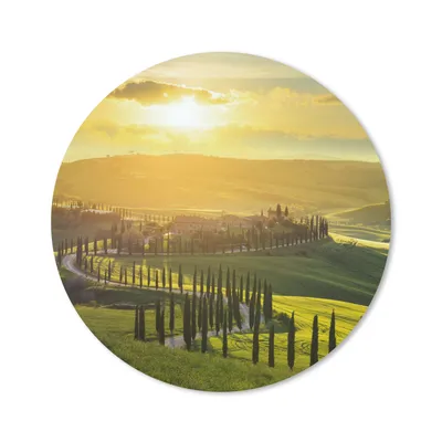 Produktbild von MuchoWow® Mauspad Mousepad Toskana - Sonne - Italien 40x40 cm - Mousepads - Maus Mat - Pad - Mausunterlage - Schreibtisch Accessoires