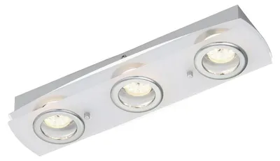 Produktbild von Briloner LED Decken- Wandleuchte flach eckig ACRILICO 3flg Chrom