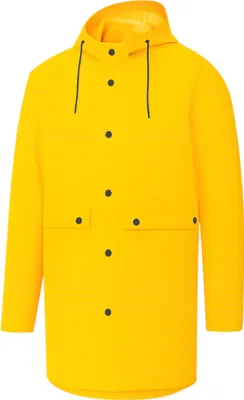 Produktbild von Crivit Herren Regenparka Regenjacke Wasserdicht Windjacke Kapuze Gelb 50