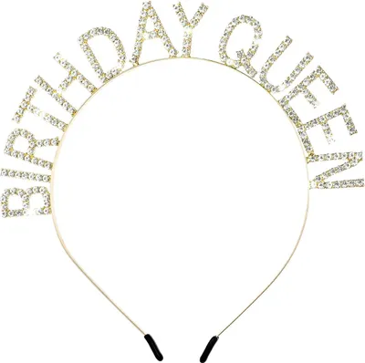Produktbild von Geburtstag Königin Stirnband, Prinzessin Krone Strass Haarband Geburtstag Schärpe Tiaras Kristall Haarschmuck Valentinstag Geschenke für Frauen Mädchen Geburtstag Party Dekorationen
