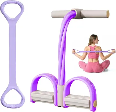 Imagen del producto de Entrenador para abdominales, banda elástica de látex, multifuncional, para fitness y yoga