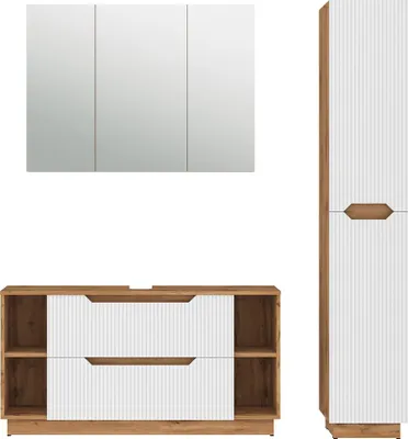 Image de Meubles bain Vicco Lotta Blanc 3 pièces, Model 59433