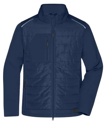 Obrázok produktu pre James and Nicholson – Hybridná bunda pre pánov LT3189 (XXL) (tmavomodrá)