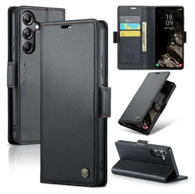 Obrázek produktu pro Pouzdro Galaxy A05S, kožené peněženkové pouzdro s funkcí stojánku pro Samsung Galaxy A05S Black