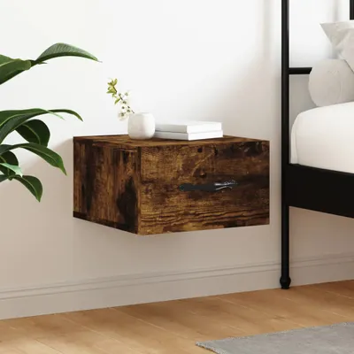 Produktbild von [Home] Wand-Nachttisch Räuchereiche 35x35x20 cm , Neue Mode 2024 im häuslichen Leben