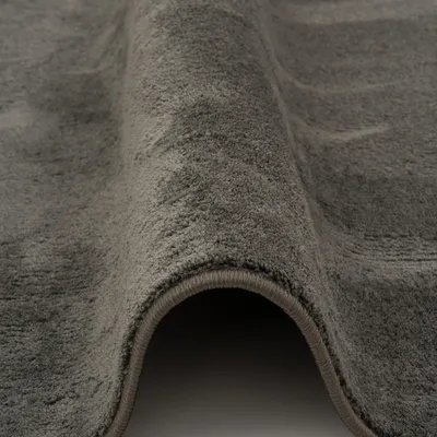 Produktbild von Luxus Super Soft Hochflor Langflor Teppich Melia Einfarbig Rund, Größe:200 cm Rund, Farbe:Anthrazit