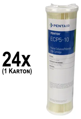 Produktbild von 24x Pentair ECP5-10 Pleated Cellulose/Polyester 5 µm 9-3/4' 255482-43