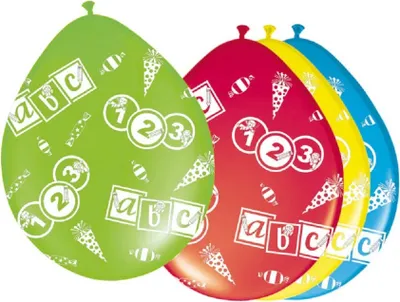 Produktbild von Dekoration Schulanfang Schuleinführung Ballonset 16 Luftballons + 4 Folienballons