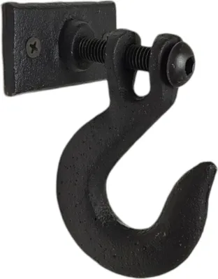 Produktbild von Kleiderhaken Wand Industrial Design Wandhaken aus Gusseisen in Schwarz