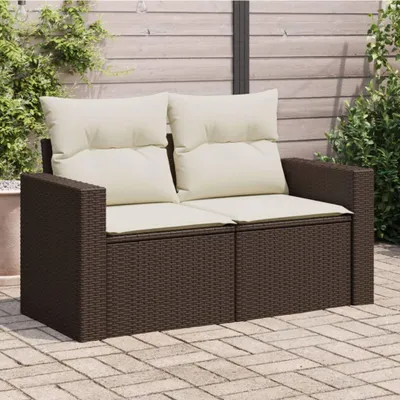 Zdjęcie produktu dla VidaXL 366209, 2 siedz., Kremowy, 110 kg, 1310 mm, 620 mm, 690 mm