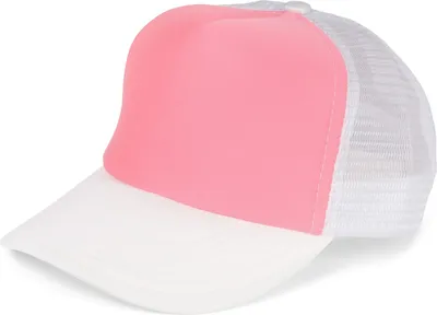 Produktbild von styleBREAKER Uni 5-Panel Trucker Cap mit Mesh-Einsatz | verstellbares Basecap mit Click Snap Verschluss | luftiges Netz Cap für Damen und Herren