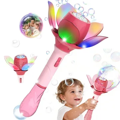 Produktbild von Elektrische Seifenblasenmaschine Lotus Design Kinder 360° Auslaufsicher