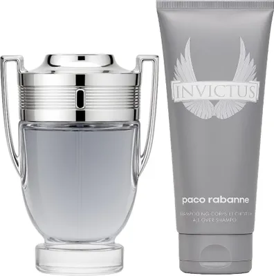 Produktbild von Paco Rabanne Invictus Geschenkset Eau de Toilette 50ml + All over Shampoo 100ml
