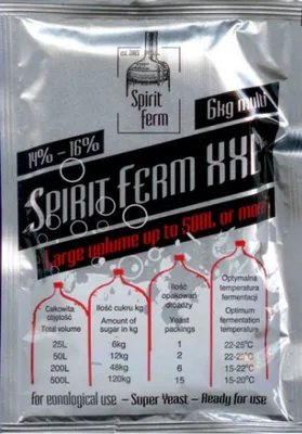 Produktbild von Wodkahefe 75g - XXL, Turbohefe, Turbo Hefe