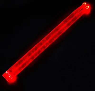 Image de Baguettes de batterie Jazz photosensibles, de couleur rouge vif en acrylique