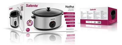 Obrázek produktu pro Salente HotPot, pomalý hrnec, 6,5 l, manuální ovládání, nerez