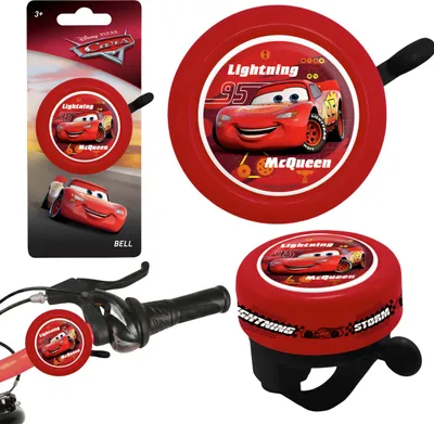 Produktbild von DISNEY CARS Metall-Fahrradklingel für Fahrrad- und Kinderrollerlenker