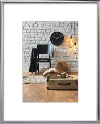 Produktbild von hama Bilderrahmen "Sevilla" 29,7 x 42 cm silber matt