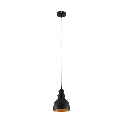 Produktbild von Lindby Pendelleuchte Jasminka, schwarz/gold, Metall, 1-flg.