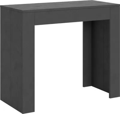 Zdjęcie produktu dla ITAMOBY - Konsola rozkładana 90x42/302 cm Emy Antracytowy efekt stucco