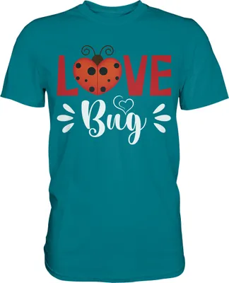 Produktbild von Marienkäfer Love Bug T-Shirt – Diva Blue / XXL
