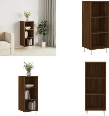 Produktbild von vidaXL Sideboard Braun Eichen Optik 34,5x32,5x90 cm Holzwerkstoff - Sideboard - Sideboards - Schrank - Lagerschrank