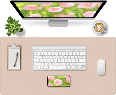 Imagen del producto de Base para escritorio, color beige, 90x43 cm