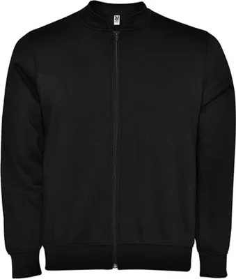 Produktbild von Roly CQ1103 | Herren Elbrus Sweat-Jacket, Innen angeraut - Farbe: Black 02 - Größe: XXL