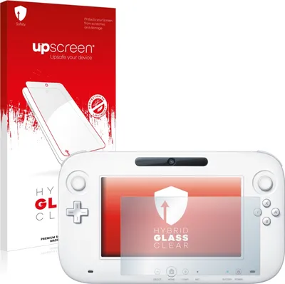 Produktbild von upscreen Schutzglas für Nintendo Wii U GamePad (Controller) Schutzfolie Panzer Folie Glas Display Schutz klar