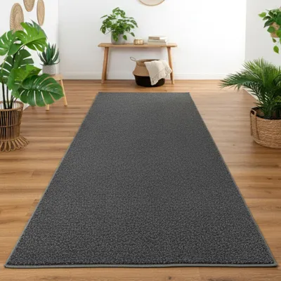 Produktbild von Steffensmeier Läufer Galerie Cambridge, Kurzflor Teppich, Flur, Diele, Größe: 80x300 cm, Anthrazit