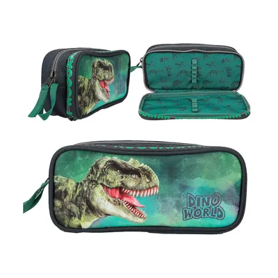 Produktbild von Depesche Dino World Schlampertasche Grau Grün