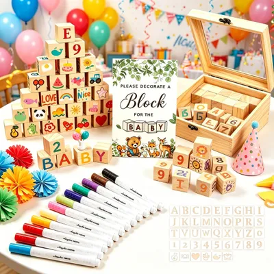 Partyspiele-Set aus Holz, 1 Stück, für Kinder