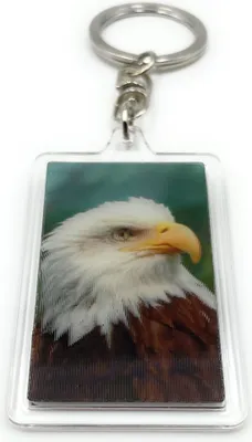 Image de Onwomania - Aigle à tête blanche Oiseau de mer - Porte-clés 3D en métal, idéal comme cadeau par ex. pour le meilleur ami, la meilleure amie, maman - Pour hommes, femmes & enfants