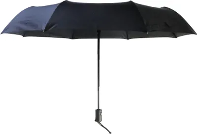 Produktbild von Biggdesign Moods Up Schwarzer Vollautomatik-Schirm – Winddicht, Taschengröße, Schnelltrocknend, Leicht Faltbar, Kompakter Regenschirm für Männer und Frauen